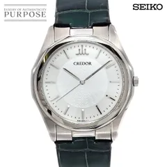 【極美品　稼働品】SEIKO クレドール クォーツ 腕時計 8J81-6A30 CREDOR クレドール 8J81 6A30 SS レザー セイコー SEIKO