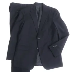 極美品□2021年製 PRADA/プラダ UAF420 無地 ウール×モヘア シングルスーツ 上下セットアップ ネイビー 48R イタリア製 正規品 メンズのサムネイル
