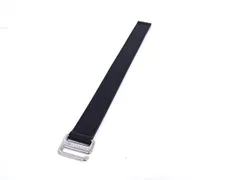 ■美品■ LOUIS VUITTON ルイヴィトン レザー シルバー金具 ペガス用 バンド ストラップ ブラック系 BL9622