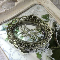 ミニトレー ミニトレイ ローズ 薔薇 可愛い  ゴールド アンティーク 金属製 お洒落雑貨 アンティーク風 雑貨 輸入雑貨