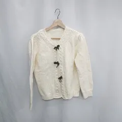 ◇ ⊇ GRL グレイル 長袖 カーディガン サイズM アイボリー レディース E  【1502060017275】