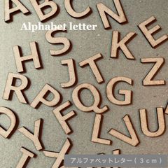 Alphabet letter 木製アルファベットレター 3cm 10個セット