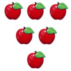 アメリカDress it up! ボタン ラージレッドアップル　B-2885 りんご 林檎 フルーツ 果物