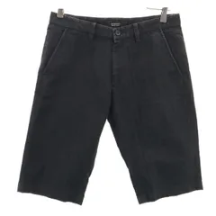 BURBERRY BLACK LABEL バーバリーブラックレーベル チェック柄 ハーフパンツ 73 ブラック 三陽商会 メンズ 古着