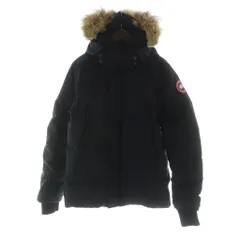 カナダグース CANADA GOOSE ダウンジャケット ジップアップ フード 長袖 ミドル コヨーテ ロゴ ワッペン M 黒 ブラック 3808M ■GY18 /MQのサムネイル