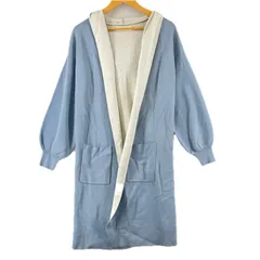 美品 SENSE OF PLACE センスオブプレイス ロングカーディガン 無地 秋冬 AW カーディガン アクリル ライトブルー レディース F リブ袖【古着】【中古】【送料無料】