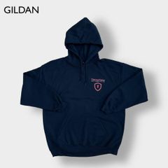 【GILDAN】企業系 ワンポイント ロゴ バックプリント プルオーバー 古着