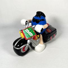 M&M Ceramic Motorcycle Candy Dish HotRod　エムアンドエムズ　バイク　ホットロッド　置物　陶器　ヴィンテージ　アンティーク　アメトイ
