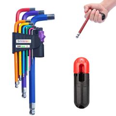 【人気商品】Smilerain六角棒レンチ 六角レンチ 六角レンチセット 六角棒レンチセット ボールポイント レンチブースター付き