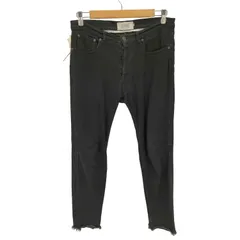 美品✨ジバンシィ ダメージデニム レザーパネル デストロイ加工 ヴィンテージ風 FUNALIVE ジーンズ ダメージ加工 コーデュロイ パッチワーク