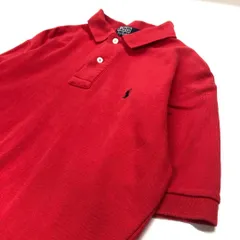 【美品】ポロバイラルフローレン 半袖 ポロシャツ 赤 メンズS