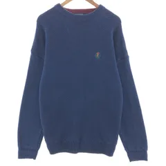 古着 80年代 ラルフローレン Ralph Lauren CHAPS チャップス ヘリンボーン コットンニットセーター メンズXL相当 ヴィンテージ/taa003493