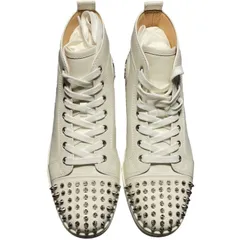 ☆箱、付属品インボイス付き新古品☆ MADE IN ITALY製 Christian Louboutin スタッズ付きハイカット