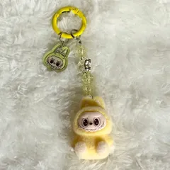 イエロービーズ付きキーホルダー