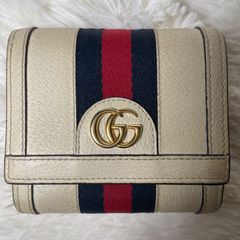 GUCCI グッチ 二つ折り財布 シェリーライン マーモント オフィディア レザー
