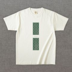 和柄Tシャツ　亀甲 -彩・角-