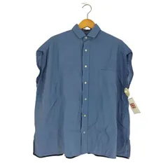 TICCA ティッカ 2022SS☆リネン混バンドカラーデニムシャツフリー