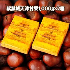 紫禁城天津甘栗1,000g×2箱【送料無料】【贈り物に】