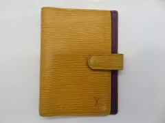 BJJ2★ルイ・ヴィトン/LOUIS VUITTON アジェンダ PM エピ レザー 手帳カバー イエロー CA1915