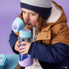디즈니 트라이턴 병 엘사 아나와 눈 여왕 600ml 여자 공주 비 박스 desney 실리콘 빨대 캐리 핸들 직접 마시는 봄 여름 캠핑 키즈 아이 아이 [디즈니]