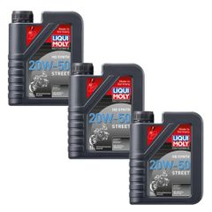 【3本セット】リキモリ　モーターバイクHDシンセ 20W-50（1L）ストリート