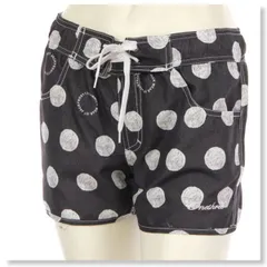 サーフパンツ レディース 体型カバー 水着 ボードショーツ サーフトランクス ショートパンツ ビーチパンツ オーバーパンツ 短パン 女性用 ONYONE オンヨネ ORP85410 ブラック 黒 水玉 ドット 柄