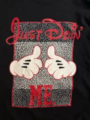 rare Print!【90s】Disney Micky just do it NIke  collaboration vintage tee レアプリント！ ディズニーミッキー ミッキーマウス  シャツ ヴィンテージ ビンテージ 90年代 マイケルジョーダン