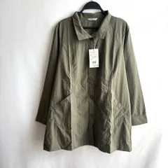 新品未使用タグつき3L大きいサイズ薄手ロングジャケット季節の変わり目コンパクト