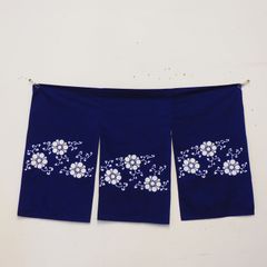 昭和レトロ 年代物 哥麿 のれん 70cm×90cm ネイビー 濃紺 歌麿 - メルカリ