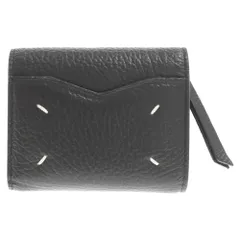 Martin Margiela (マルタンマルジェラ) ZIP COMPACT TRI FOLD ジップ コンパクト トライフォールド 3つ折り財布 ウォレット ブラックのサムネイル