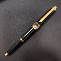 Burberrys バーバリー キャップ付き シャープペン 黒×ゴールド