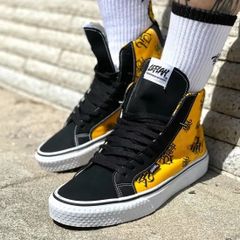 LEFLAH レフラー レイヤード総柄スニーカー (YELLOW) シューズ SHOES