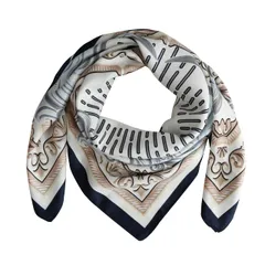 【迅速発送】BRMM MIA 90cm スカーフ レディース 正方形 シルク風 スカーフ 大判 通勤 旅行 バッグ オーナメント用 バンダナ ギフト