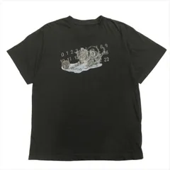 ￼メゾンマルジェラ、ブラック XL Tシャツ 数字プリント　カレンダーTシャツ Maison Margiela メゾンマルジェラ カレンダーグラフィック ロゴ