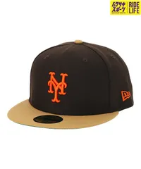 【ムラスポ公式】NEW ERA/ニューエラ 59FIFTY GORO ニューヨーク・メッツ BRN BRZ 14124658 キャップ