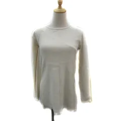 ケイビーエフ KBF アーバンリサーチ リブニット カットソー 長袖 ラウンドネック ワンショルダー 無地 変形 2点セット One アイボリー /YS17