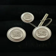 【Burberrys】バーバリー ヴィンテージ カフス&タイバーセット 美品 Burberrys バーバリーズ カフリンクス カフス ネクタイ