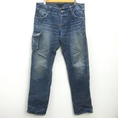 H■ジョンブル/JOHNBULL 11101 カーゴデニムパンツ ジーンズ【LL】MENS■47【中古】