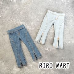 オビツ11　センタースリットデニムパンツ　ねんどろいどどーる　ボトムス