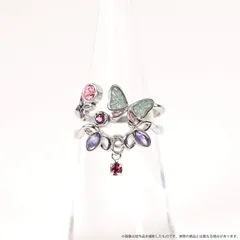 【人気商品】フリーサイズ しのぶ (11号スタート) 胡蝶 2連リング 鬼滅の刃 ムービック(Movic)