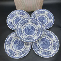 アンティーク　青白磁の風景画皿 アンティーク 青白磁の風景画皿 アンティーク 青白磁の風景画皿 2025年