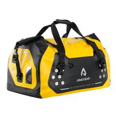バッグ旅行、ボート、オートバイ、カヤックのための ダッフル の大きい防水ダッフル トランク 75L シート袋 オートバイの乾燥した袋 (Yellow) ARMOURAINのサムネイル