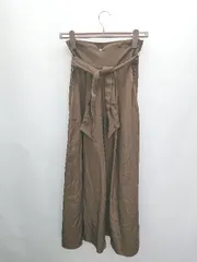 ◇ ◎ nano universe ナノ ユニバース ワイド パンツ サイズ36 ブラウン レディース P  【1407100022878】