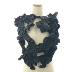 HOUGA / ホウガ | kiki frill vest キキ フリル ベスト | F | ブラック | レディース