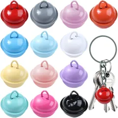 【在庫一掃】鈴 ペット飾り 鈴 猫の首輪 アクセサリーパーツ カラフル チャーム ペンダント 13個入り チャーム 22ｍｍ 可愛いミニベル クリスマス鈴 クリスマス飾り カラフル ジングルベル 飾り ハンドメイド ベル メタルパーツ すず DIY素材 手芸用