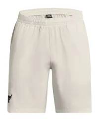 【半額以下】送込新品●UNDER ARMOUR　アンダーアーマー プロジェクトロック ウーブンショーツ　ショートパンツ　Ivory　プレゼントにもOK