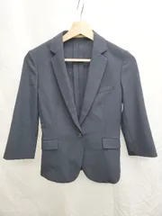 ◇ Θ ORIHICA オリヒカ　Urban Tech ウォッシャブル 長袖 スーツ　テーラード　ジャケット サイズ7 ネイビー レディース P  【1409250016912】