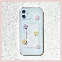 iPhoneケース スマホケース ハンドメイド 韓国 花 フラワー お花