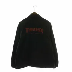 スラッシャー THRASHER コーチジャケット ブルゾン ロゴ 刺繍 S 黒 ブラック /XZ ■GY01のサムネイル