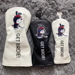 【新品4点セット】刺繍ドラえもんゴルフクラブカバー ヘッドカバー 白色 新製品4点セット】かわいい刺繍ドラえもんゴルフクラブカバー